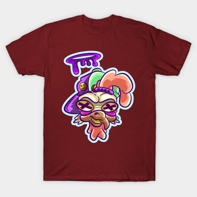 Chicken Little Crazy T-Shirt by OLIVER ARTS